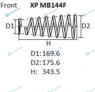 XPMB144F Пружина подвески NHK