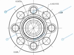 HUB155-13 Ступичный узел задн. HONDA ORTHIA EL12. PARTNER EY79 (c ABS)