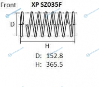 XP SZ035F Пружина подвески NHK