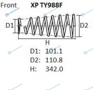 XP TY988F Пружина подвески NHK