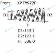 XPTY977F Пружина подвески NHK