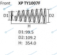 XPTY1007F Пружина подвески NHK