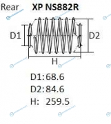 XP NS882R Пружина подвески NHK