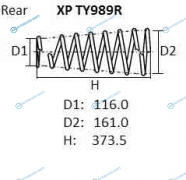 XP TY989R Пружина подвески NHK