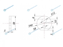 ST-48198-22020 Шайба эксцентрика RR рычага TOYOTA CELSIORCHASERCRESTACROWNMAJESTAMARK2LEXUS LS400 92-