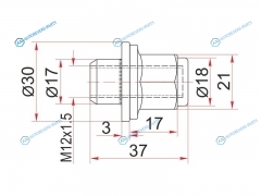 ST-90942-01033 Гайка колесная хром закрытая HYUNDAIKIALEXUSMITSUBISHITOYOTA