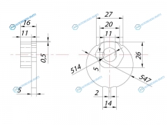 ST-48198-60011 Гайка эксцентрика нижнего рычага TOYOTA FJ CRUISERSURFLAND CRUISERPRADOLEXUS GXLX470 98-