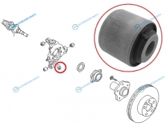 ST-GS1D-28-700F-U Сайлентблок задней цапфы №2 NISSAN MURANO Z50 2002-2007