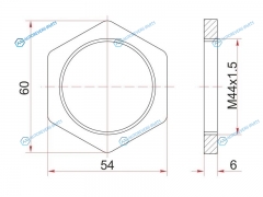 ST-43521-60011 Гайка FR ступицы TOYOTA DYNATOYOACEGRANVIAGRANDLITEHIACELAND CRUISER 100LEXUS LX470