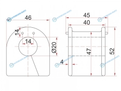 ST-48815-22230 Втулка заднего стабилизатора D=20 TOYOTA MARK2 TOU S 92-01