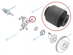 ST-55157-CA000 Сайлентблок задней цапфы №3 NISSAN MURANO Z50 2002-2007