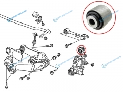 ST-52395-SWA-A01 Сайлентблок задней цапфы верхний HONDA CR-V 07-12