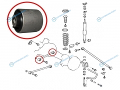ST-48702-60090 Сайлентблок FR=RR задней верхней продольной тяги TOYOTA LAND CRUISERLEXUS LX470 98-