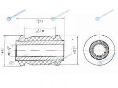 ST-48654-02130 Сайлентблок FR переднего нижнего рычага TOYOTA AVENSISAURISBLADECOROLLARUMIONMARK X ZIORAV4 05