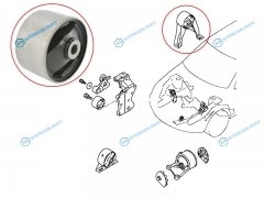 ST-MR554791-B Картридж задней подушки двигателя MITSUBISHI AIRTREKOUTLANDER 01-06LANCERCEDIA 00-09DION 99-04M