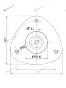 ST-51920-S2H-004 Опора передней стойки HONDA HR-V 98-05