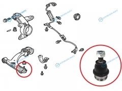 ST-51220-SAA-E01 Шаровая опора нижнего рычага HONDA HR-VFITJAZZMOBILIO 98-STEP WGNAIRWAVE 05-