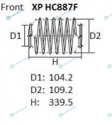 XPHC887F Пружина подвески NHK