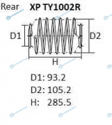 XPTY1002R Пружина подвески NHK