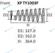 XPTY1003F Пружина подвески NHK