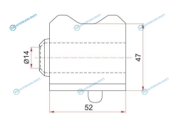 ST-48815-05160 Втулка переднего стабилизатора D-23 TOYOTA AVENSIS ZRT270 08- RH