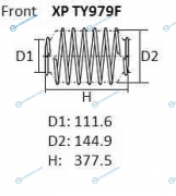 XPTY979F Пружина подвески NHK