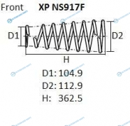 XPNS917F Пружина подвески NHK