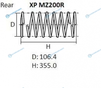 XPMZ200R Пружина подвески NHK
