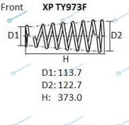 XPTY973F Пружина подвески NHK