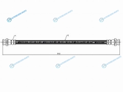 ST-MB500748 Шланг тормозной передний (Таиланд) MMC DELICA SPACE GEARL300L400 86-04