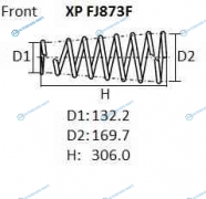 XPFJ873F Пружина подвески NHK