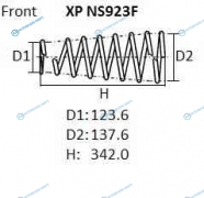 XPNS923F Пружина подвески NHK