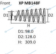 XPMB148F Пружина подвески NHK
