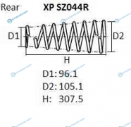 XPSZ044R Пружина подвески NHK