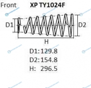 XPTY1024F Пружина подвески NHK