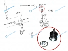 ST-48610-60050B Шаровая опора верхнего рычага TOYOTA LAND CRUISER 100LEXUS LX470SURFPRADO 02