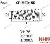 XP MZ015R Пружина подвески NHK