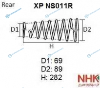 XP NS011R Пружина подвески NHK