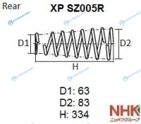 XP SZ005R Пружина подвески NHK