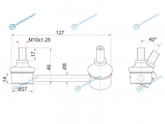 ST-48830-21020 Тяга заднего стабилизатора TOYOTA CaldinaAvensis 2002- AZT24 . AZT25 RH