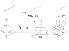 ST-48840-21010 Тяга заднего стабилизатора TOYOTA CaldinaAvensis 2002- AZT24 . AZT25 LH