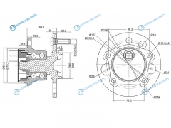 ST-42450-44010 Ступичный узел задн. TOYOTA GAIAIPSUMNADIAPICNIC 96-04