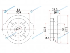 ST-41651-28050 Подушка редуктора TOYOTA DYNATOYOACE 07-GRANVIAGRAND HIACEHIACE LITETOWNACE 96-02