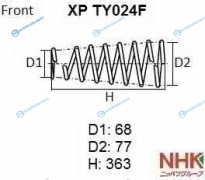 XP TY024F Пружина подвески NHK