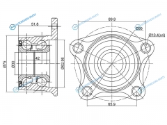 ST-42409-33020 Полуступица задняя TOYOTA CAMRY V10SCEPTER 10WINDOM 10. 92-03