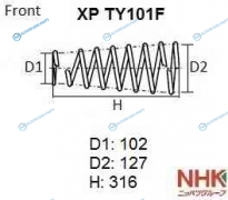 XP TY101F Пружина подвески NHK