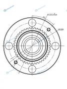 ST-MR493619 Ступичный узел задн.MMC MIRAGE DINGO 98-LANCER CEDIA 00- 4x100