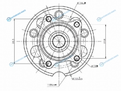 ST-42410-42020 Ступичный узел задн. TOYOTA RAV4 ACA2 00- 4WD