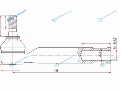 ST-45046-29425 Наконечник рулевой TOYOTA AVENSISCOROLLA VERSO LH=RH 03-