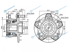 ST-43401-65J02 Ступичный узел передзад SUZUKI GRAND VITARA 05-